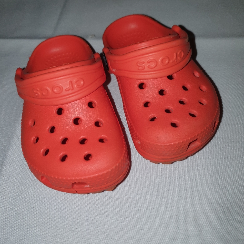 Orange Crocs (Toddler Size )
